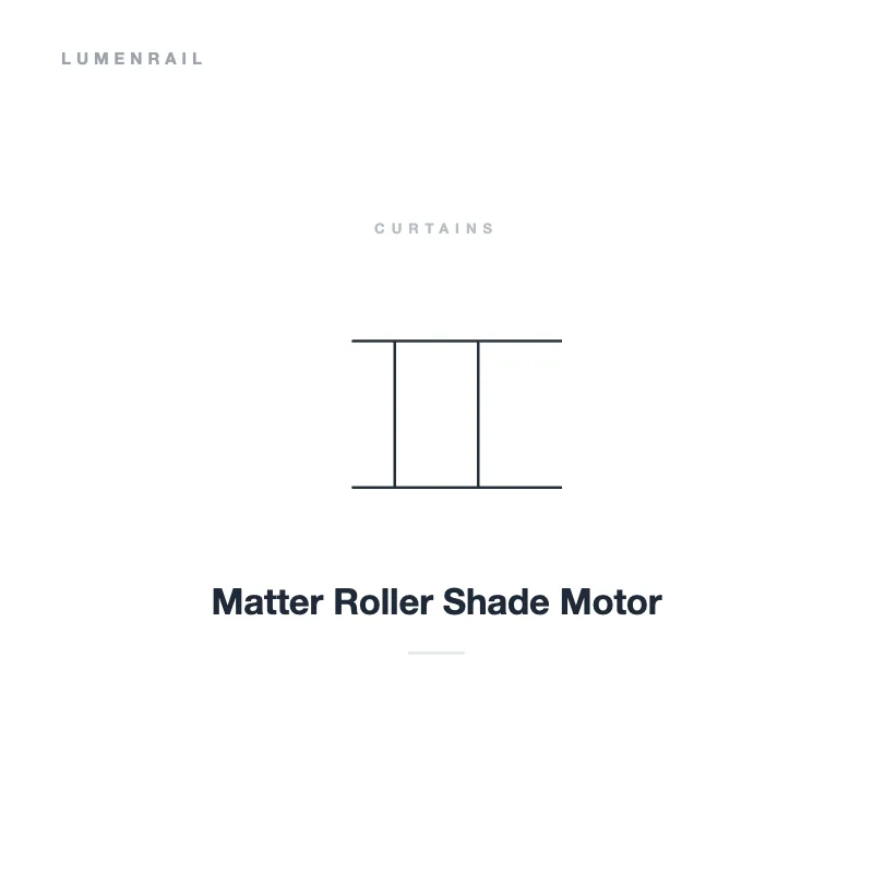Matter Roller Shade Motor