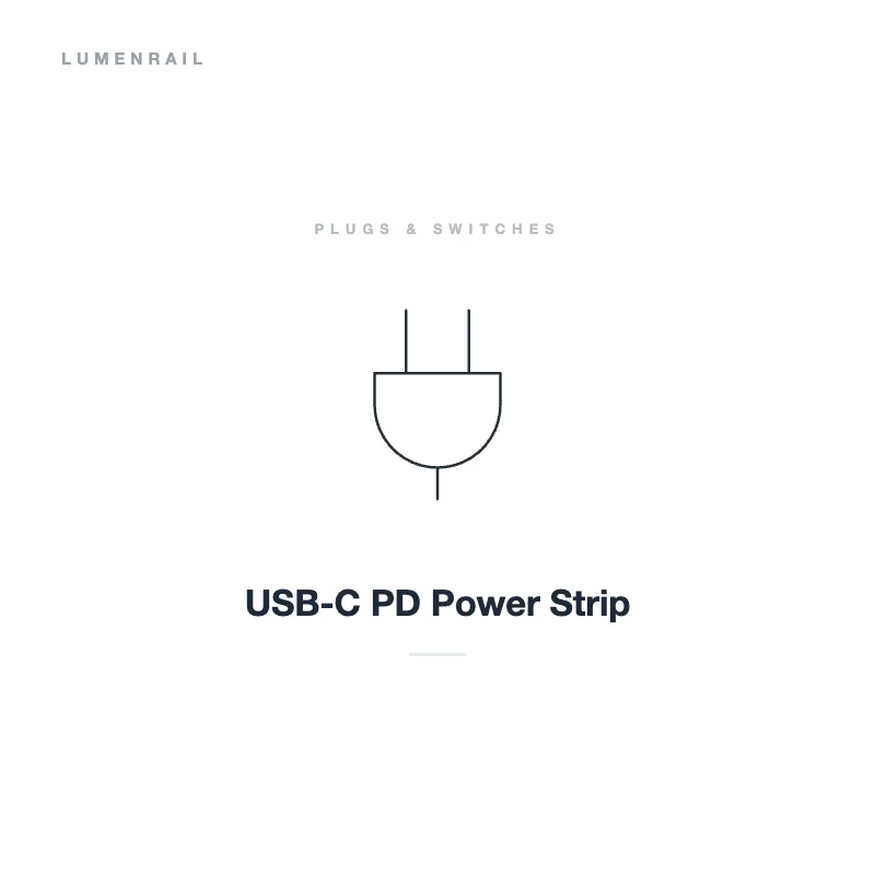 US Power Strip with USB-C PD